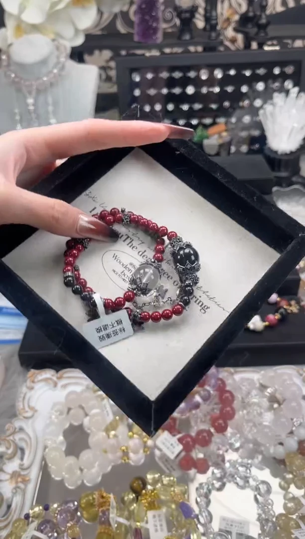 【闪购商品】烟晶手链银S925镶嵌天然水晶 多样性发货