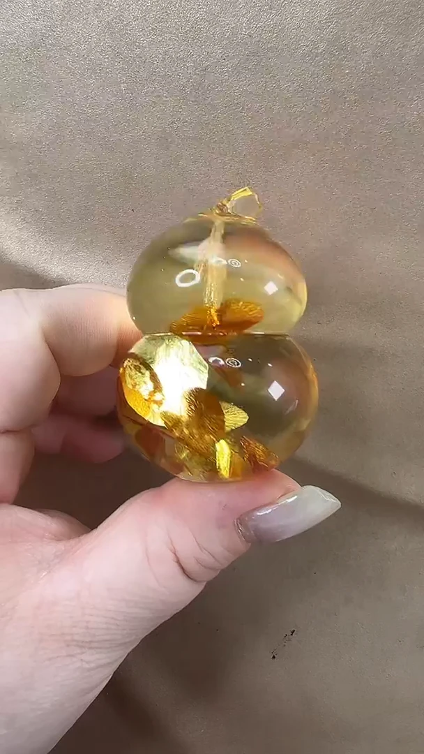 琥珀颈饰未镶嵌吊坠