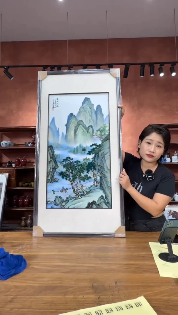 吴义松陶盟手绘陶瓷编码：3553
