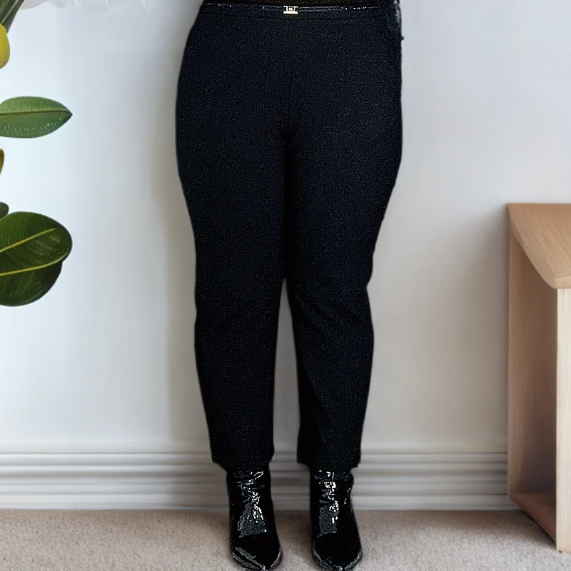 中腰新款舒适休闲显瘦6183女士小脚裤