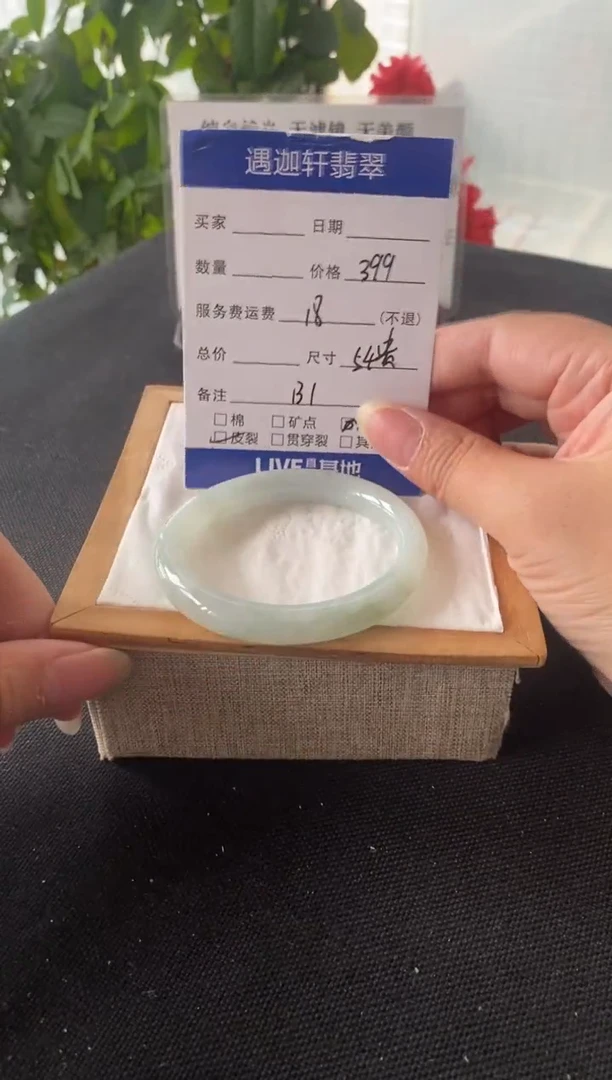 未镶嵌手镯翡翠54贵妃 B1编码
