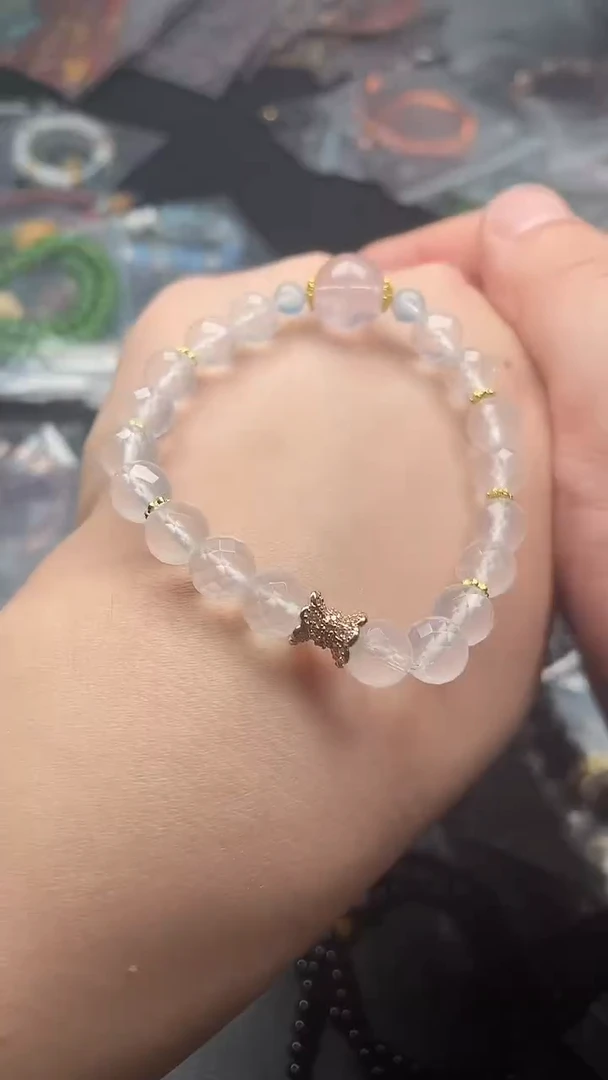 水晶手链未镶嵌多样性发货拍一发一