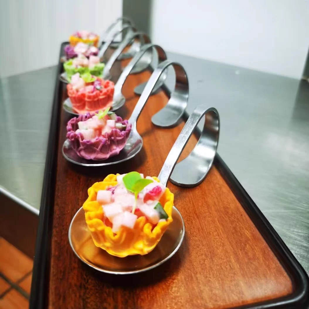 迷你小花篮挞壳彩色多口味混搭酒店宴会冷菜点缀商用成品花篮塔壳