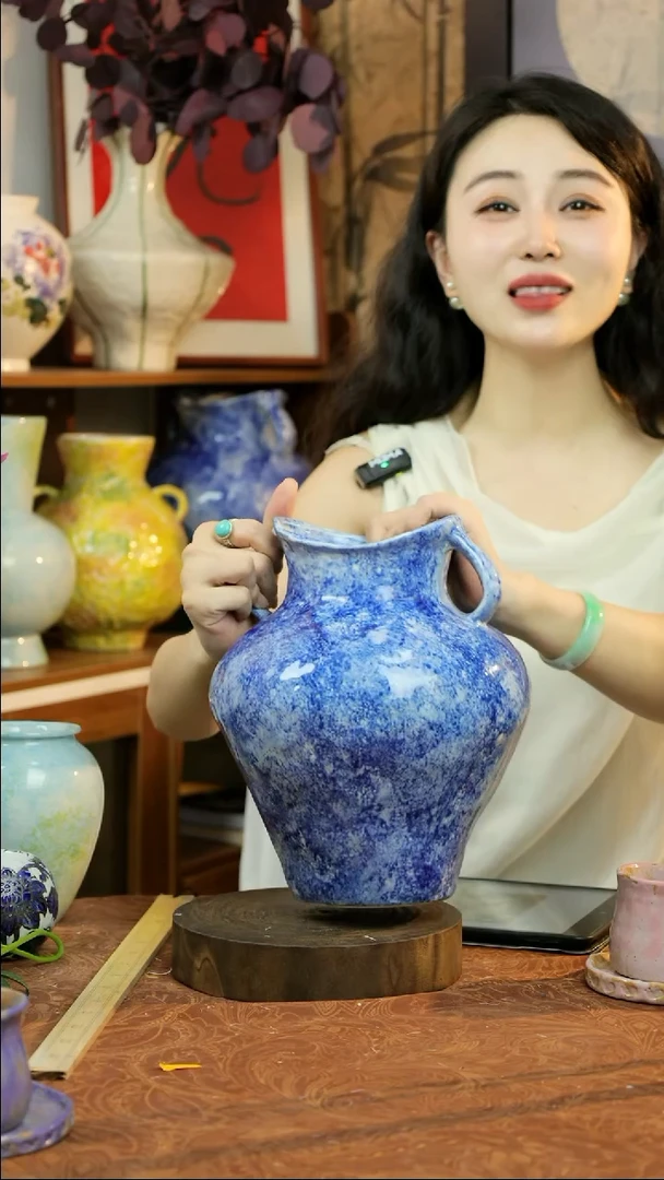 陶瓷新空洒蓝系列小款