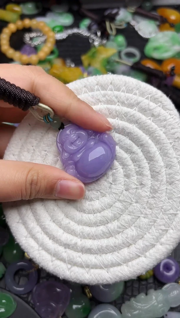 颈饰未镶嵌翡翠缅甸翡翠吊坠