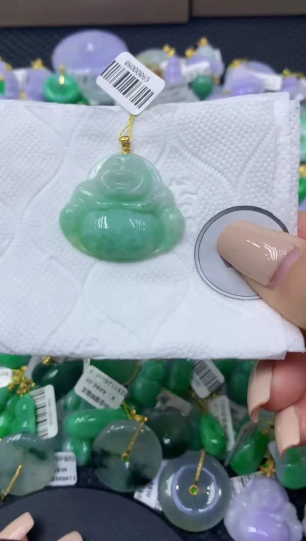 颈饰未镶嵌翡翠天然缅甸翡翠A货