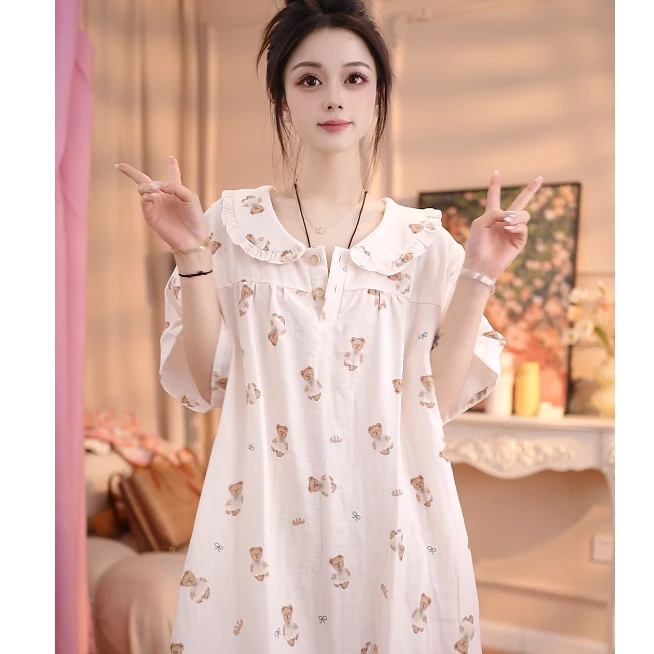 【RTT  14】睡衣套装睡衣春秋长袖休闲家居服夏季薄款秋季棉