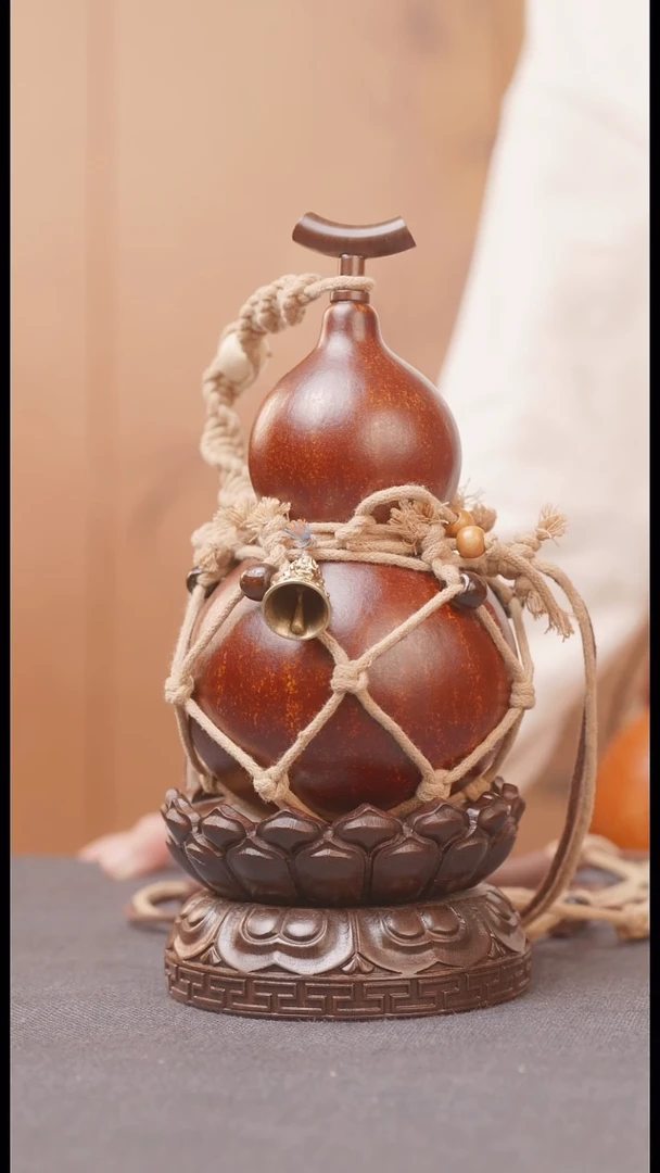1807号链接精品大漆葫芦现货现发[一物一拍]不包含莲花底座