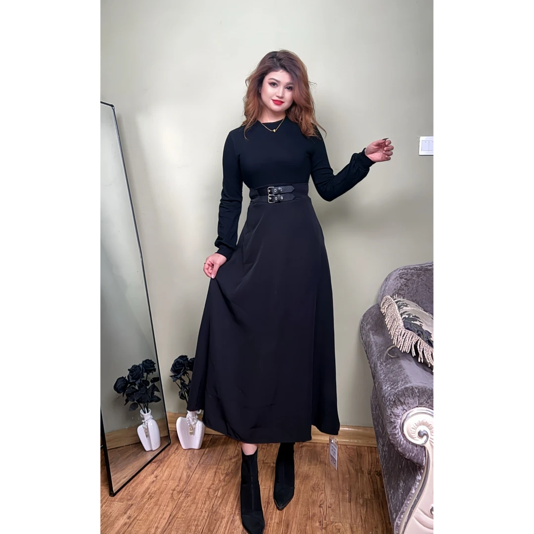 8867新款通勤高级拼接显瘦时尚女装连衣裙