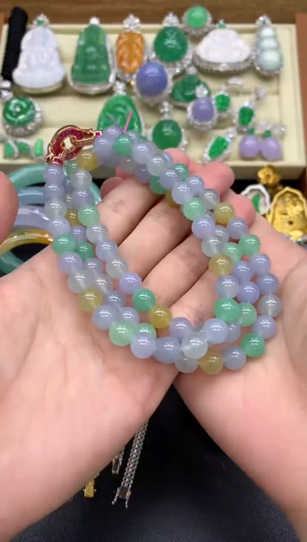 翡翠未镶嵌颈饰554-中国好珍宝