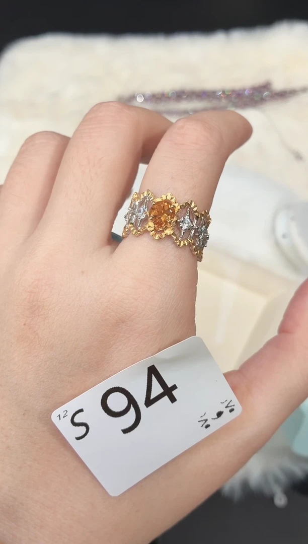 银S925镶嵌珠宝半成品水晶多样性发一S94