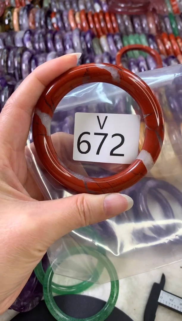 【闪购商品】水晶水晶手镯V未镶嵌672-56