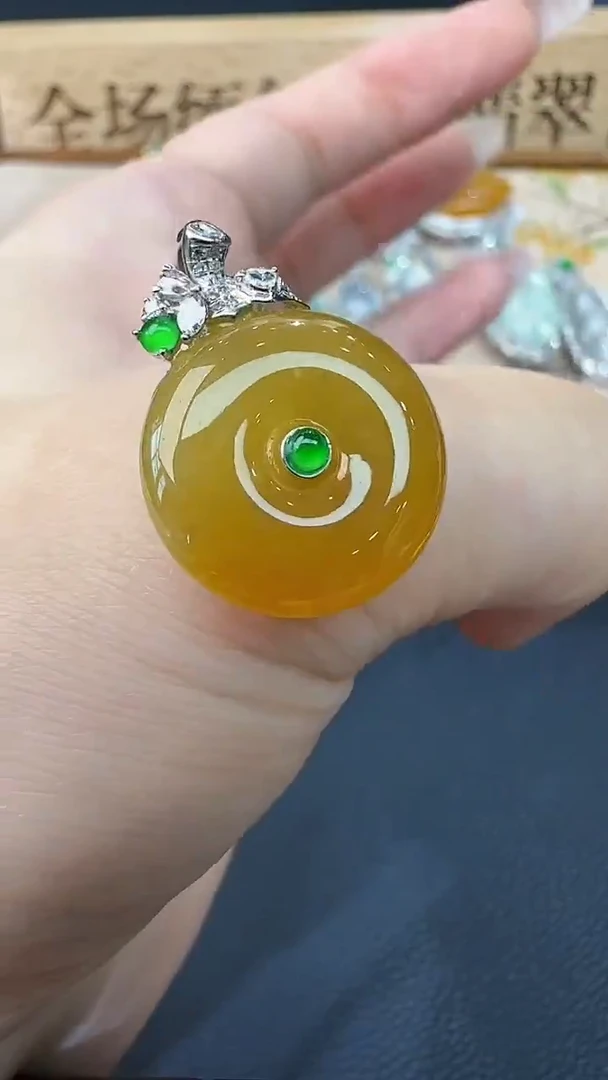套链18K金镶嵌翡翠18