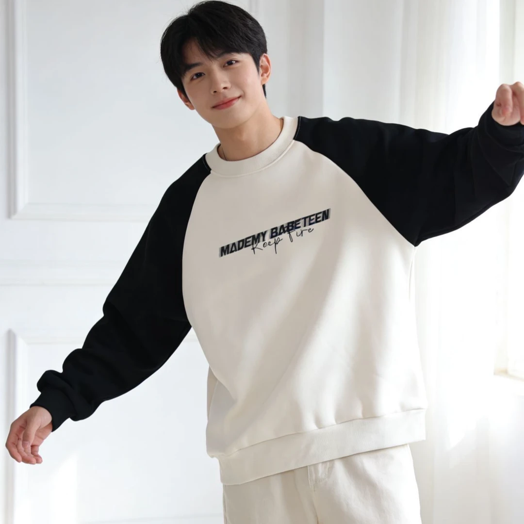 9627879高端专享秋冬款青少年加绒卫衣米色（靠谱）