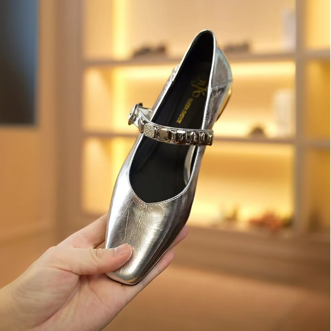 【Seepro】 2cm,夏季新款玛丽珍软底软面2025气质单鞋女真皮5590