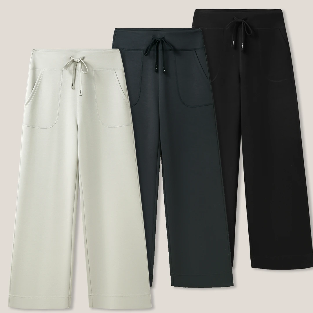 SS26038百搭显瘦松经典裸感直筒休闲裤032501  WLCZ