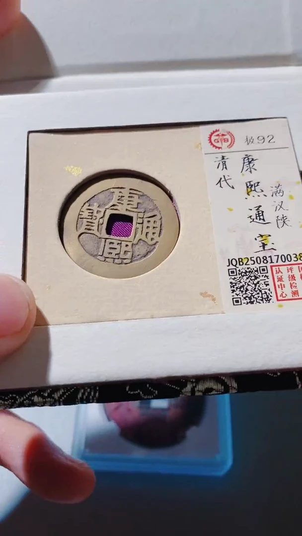铜古钱币古钱币（乾源）康熙92分陕0038