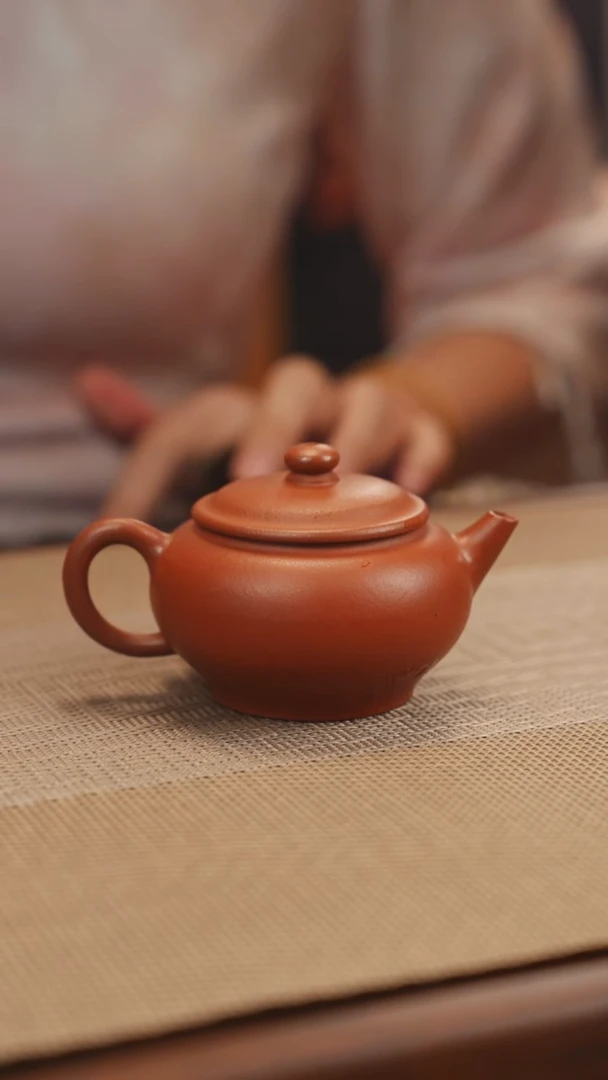 原矿红清水光速紫砂壶10