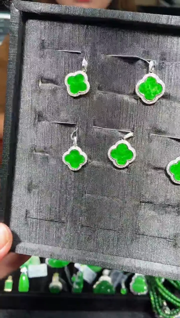 银S925镶嵌定制翡翠25定制翡翠-多样性发货（发其一）