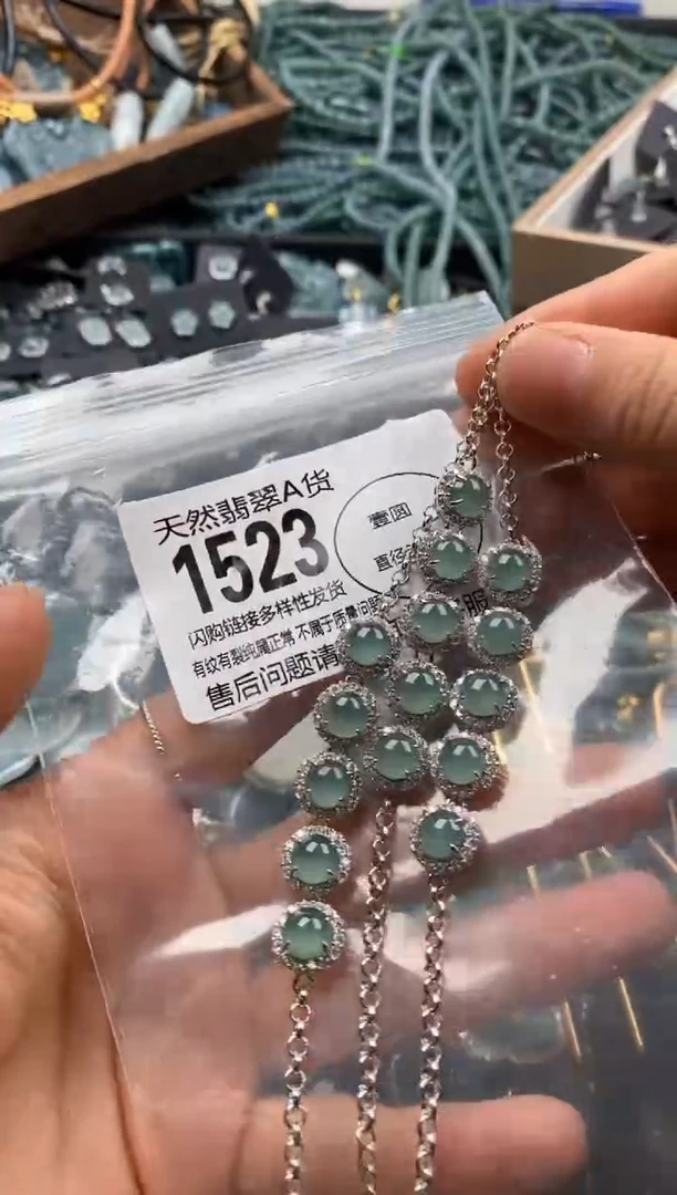 【闪购商品】翡翠颈饰未镶嵌多样性发其一1523