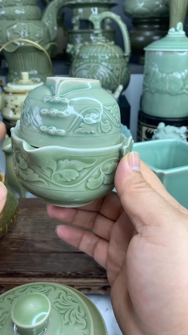 【闪购商品】青瓷快客杯一壶一杯