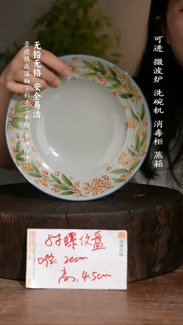 碗陶瓷景德镇高温瓷釉下彩手绘陶瓷