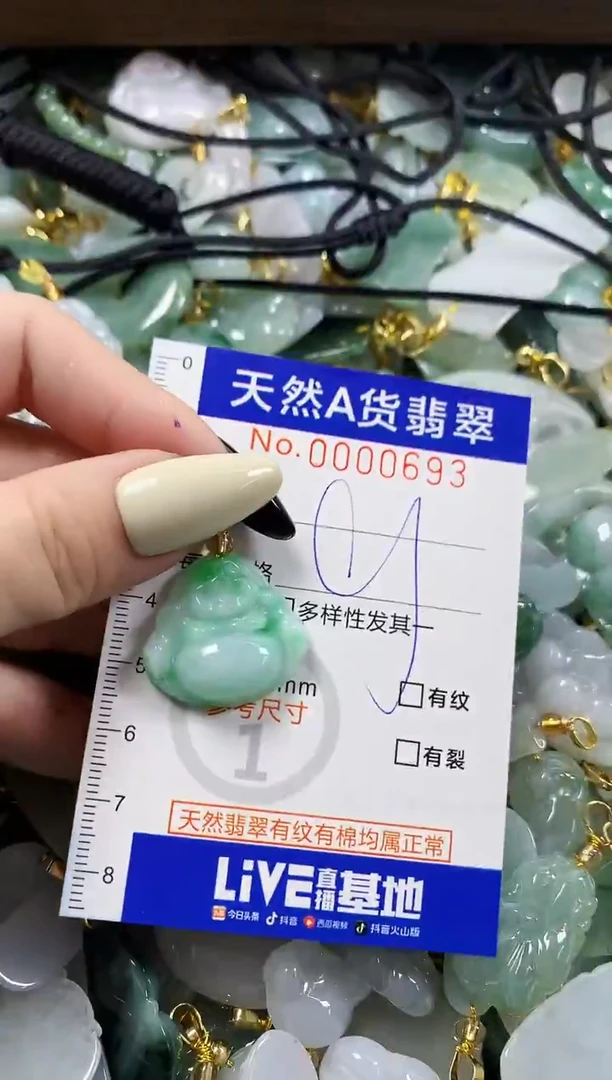 颈饰未镶嵌翡翠天然A货翡翠