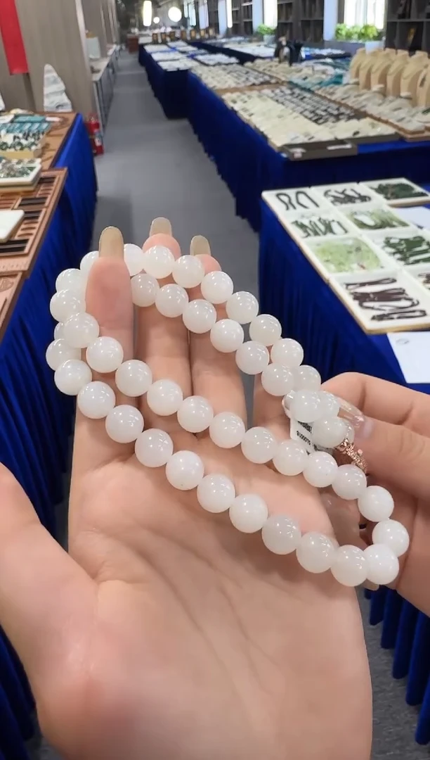 项链银S925镶嵌和田玉妈妈链