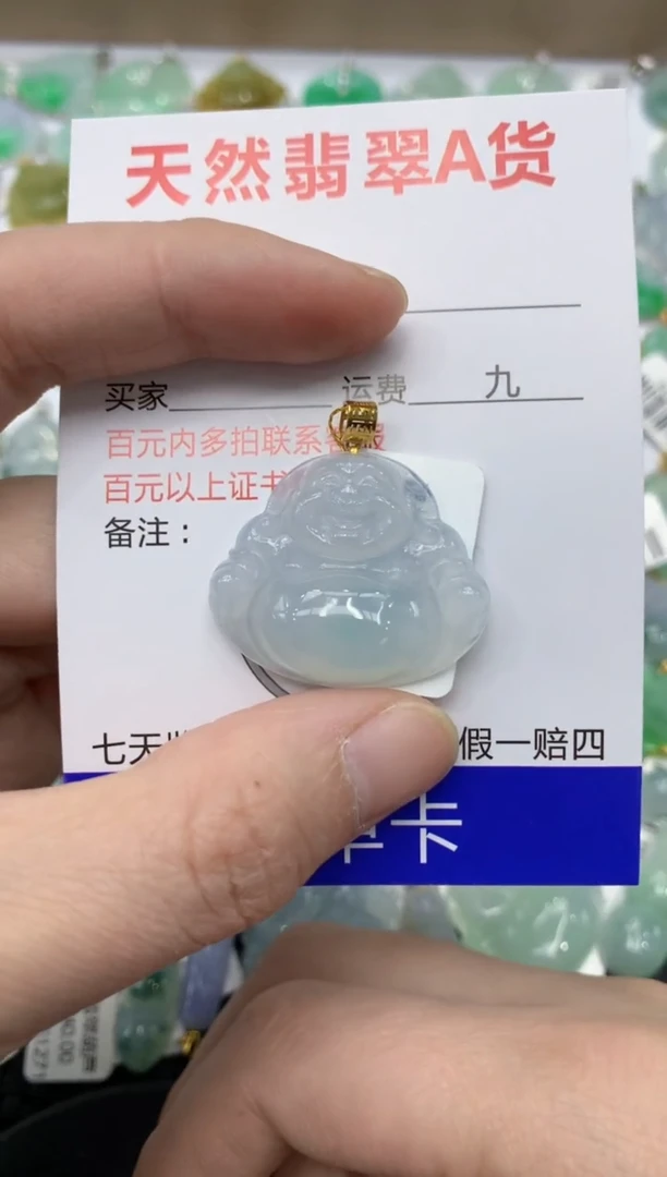 翡翠18K金镶嵌颈饰99999999999