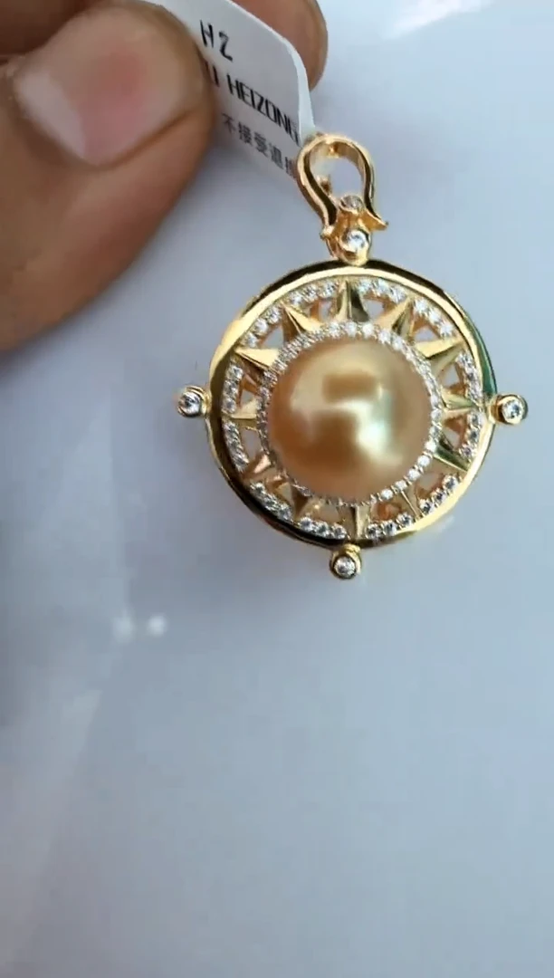 【闪购商品】海水珍珠颈饰银S925镶嵌吊坠