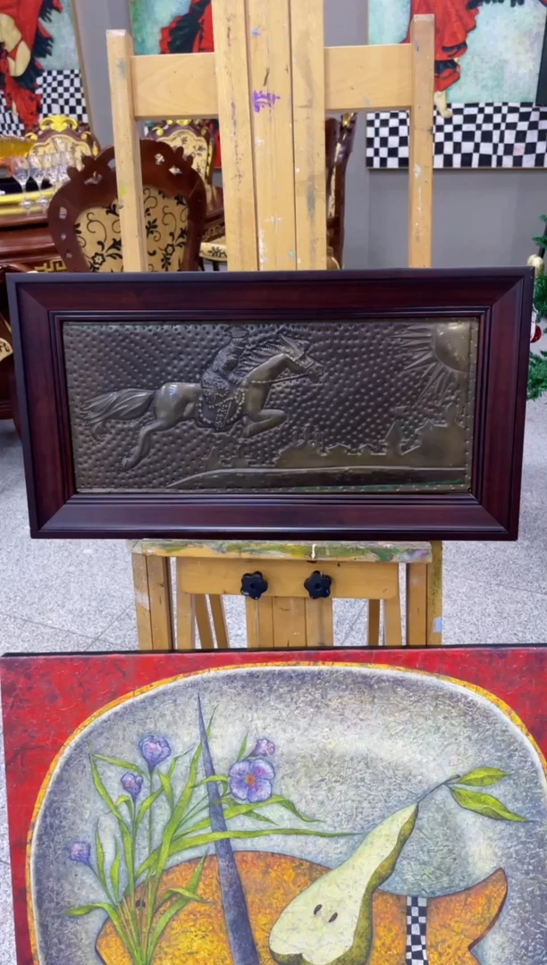 【闪购商品】俄罗斯铜版画《》55*29外