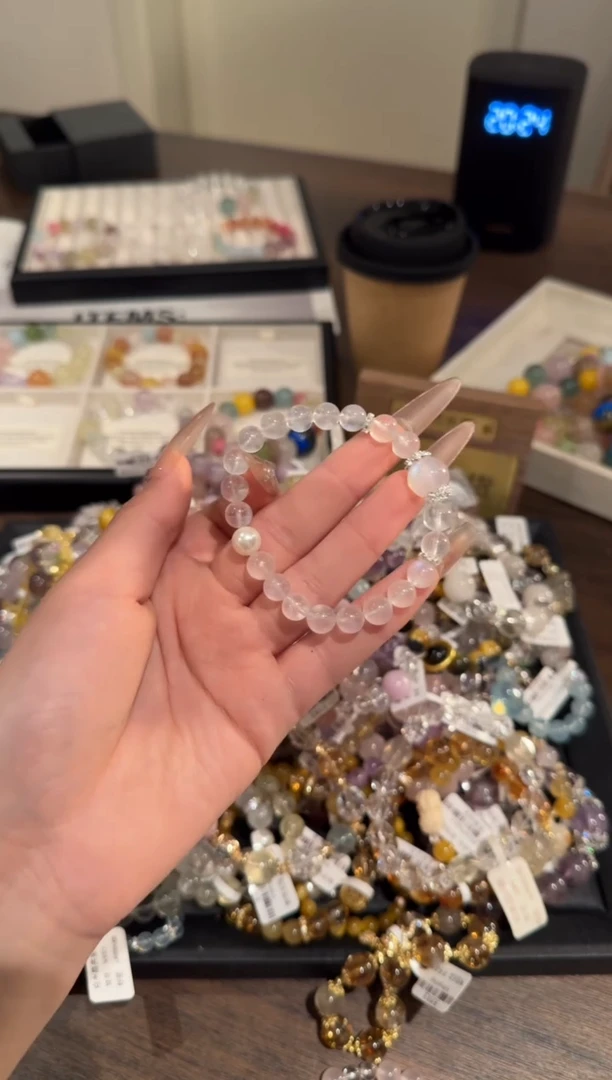 水晶手链合金蓝月光x1713