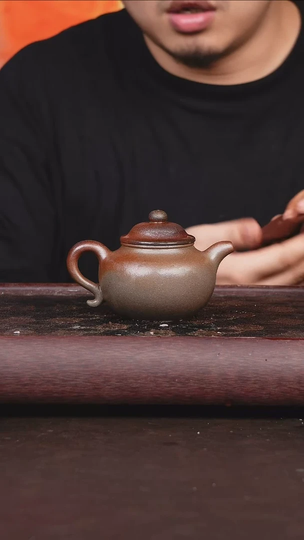 茶壶紫砂柴烧 莲子