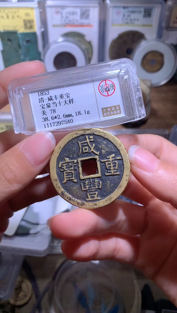 铜木*钱缘/13/咸丰当十大样宝泉/W5/尾号7540