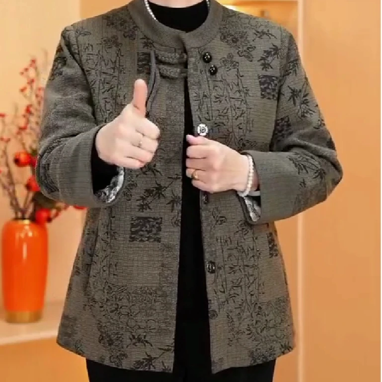 中老年新中式国风休闲外套
