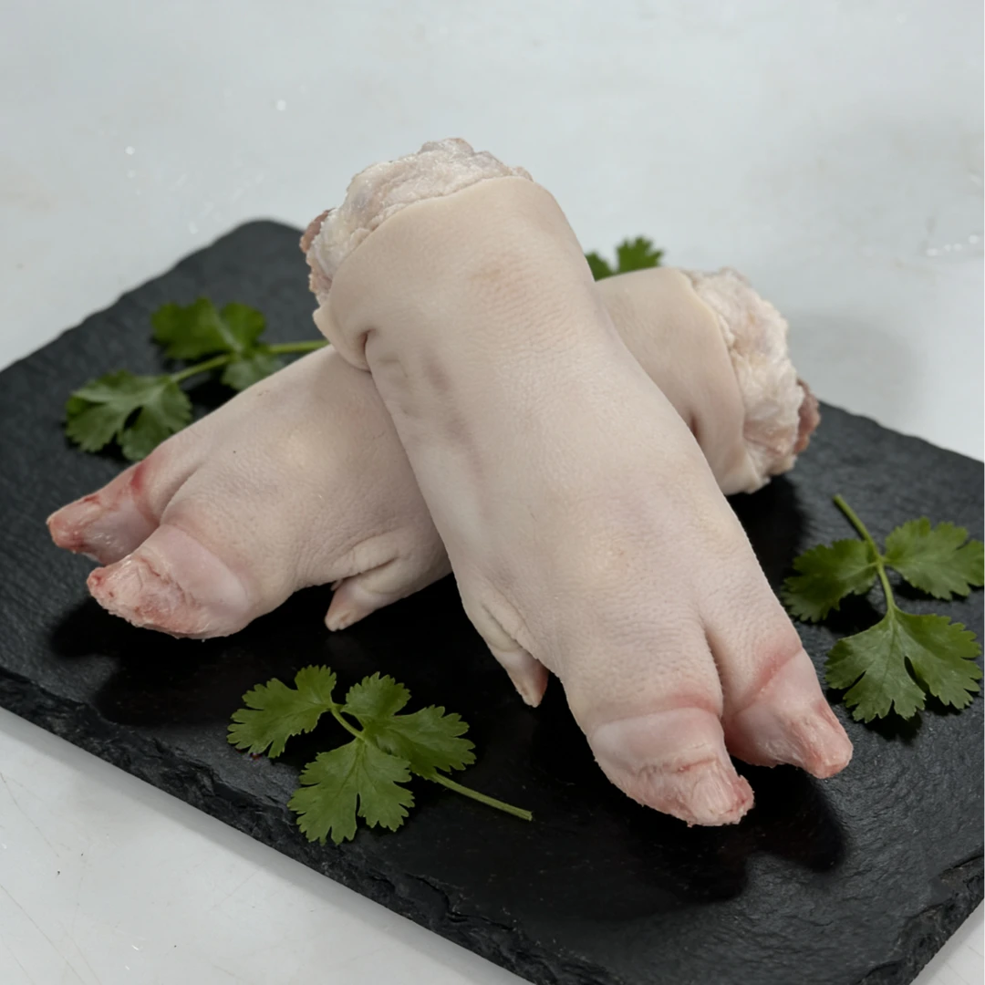 沂蒙山黑猪 猪蹄猪脚一斤一个大猪蹄 带筋整根无红毛顺丰包邮