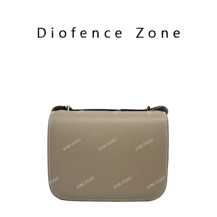 【芝麻集】XKY-6820-大象灰休闲百搭女士小众简约单肩气质女包