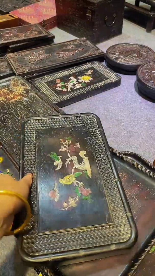 木紫檀雕刻一物一拍