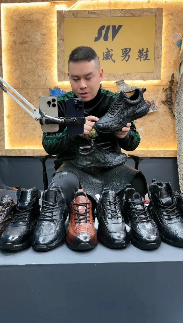 磨砂皮（牛皮）41码黑色6658