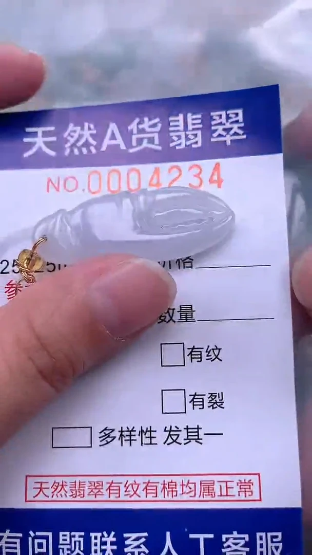 翡翠未镶嵌吊坠(不含链)1