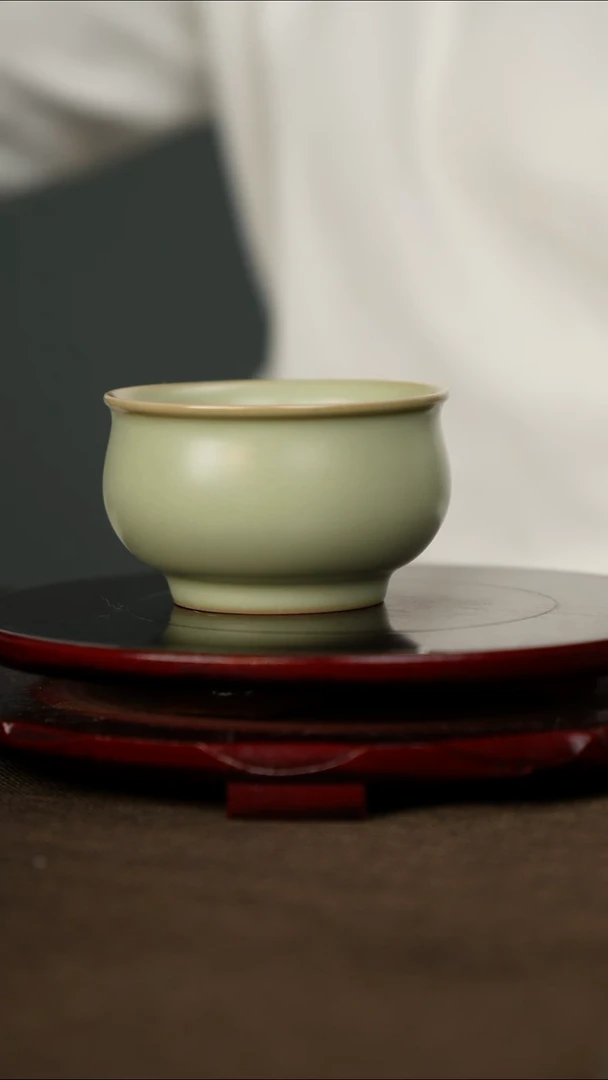 全品 粉青 福袋杯 带底款