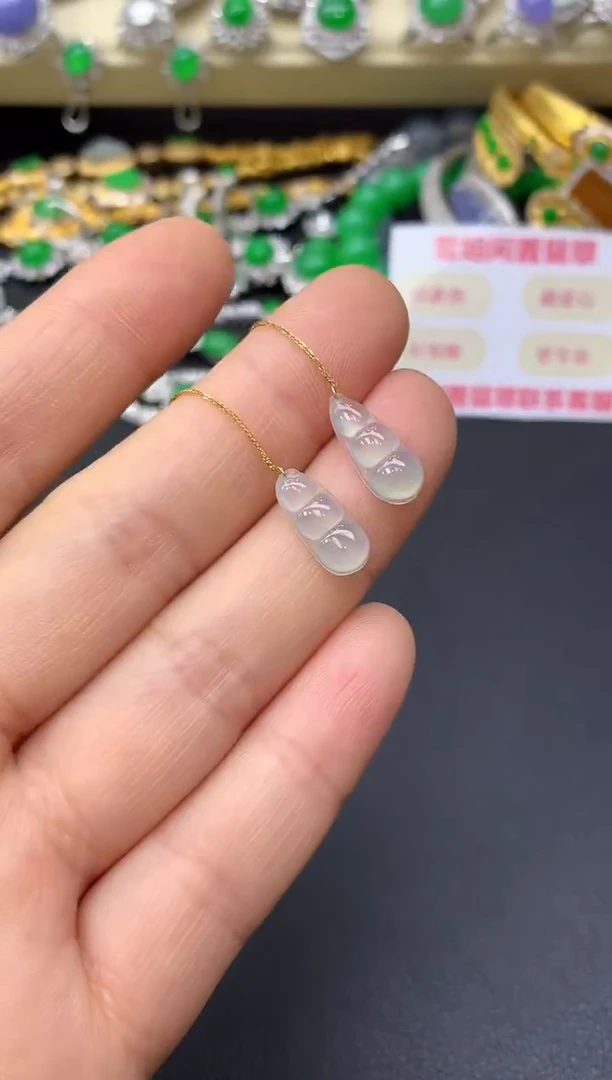 18K金镶嵌翡翠耳饰6-中国好珍宝