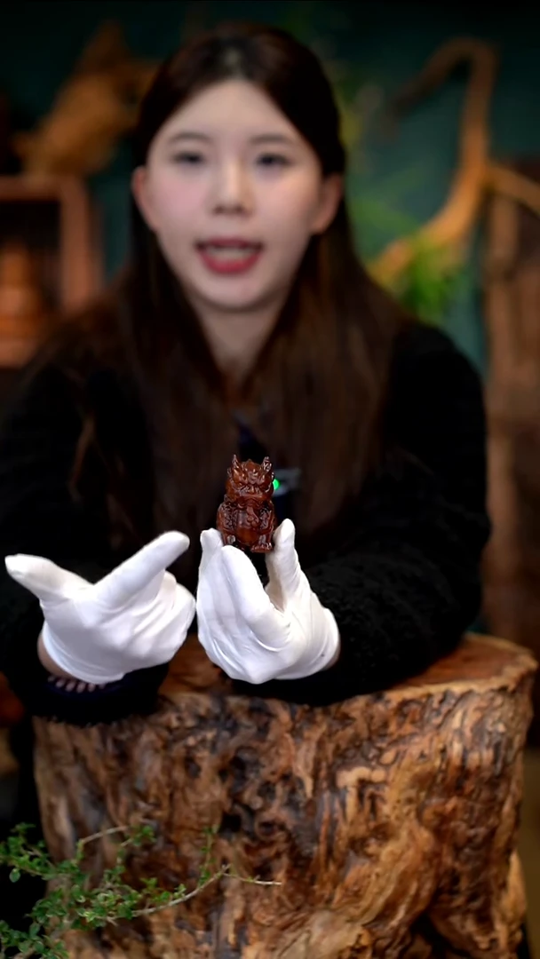 木雷击枣木麒麟背书