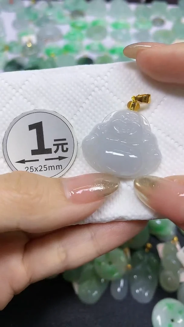 颈饰未镶嵌翡翠天然翡翠A货