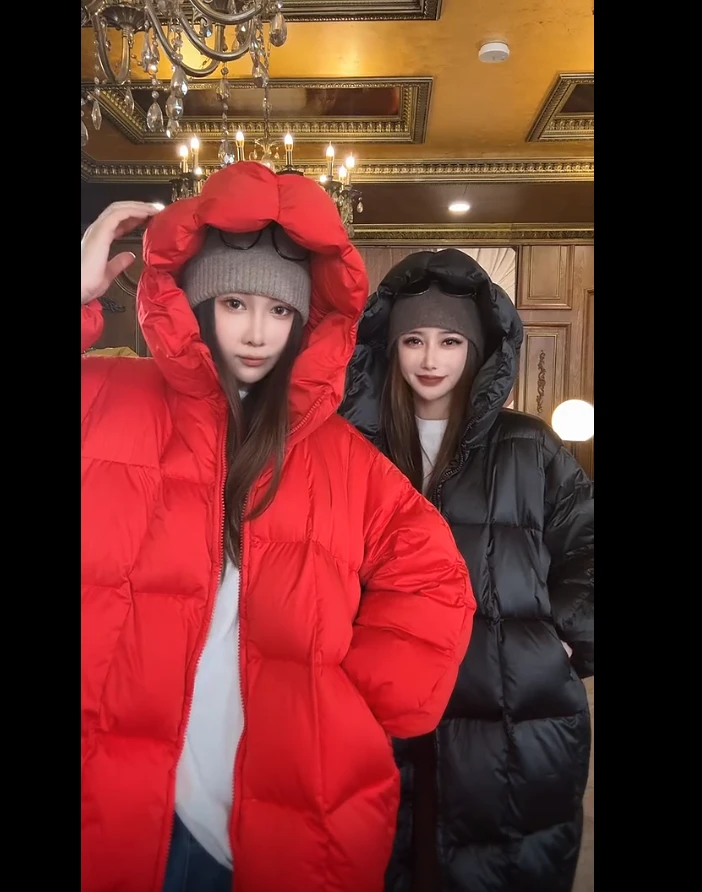 HERDERS 长款连帽多色大显眼包羽绒服 257757