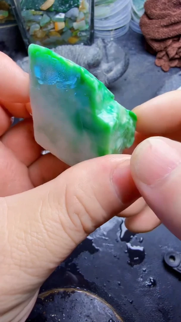 未镶嵌挂件翡翠天然翡翠007