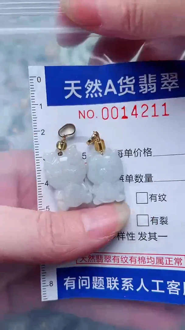 翡翠未镶嵌吊坠(不含链)1