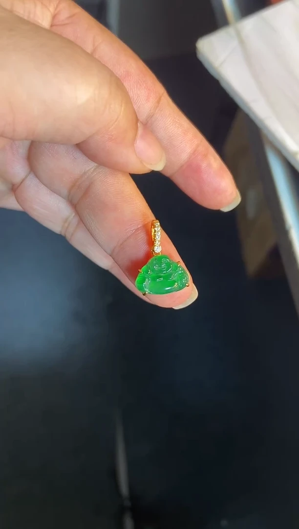 吊坠(不含链)银S925镶嵌翡翠1