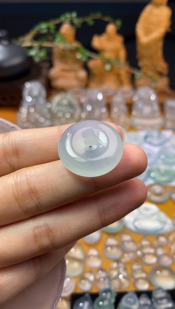 吊坠(不含链)未镶嵌翡翠平安扣