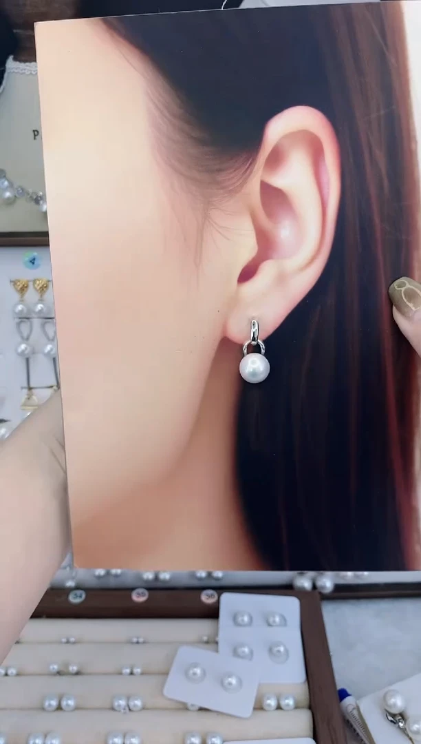 合金耳饰淡水珍珠067